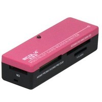 宜客莱 CRD-HR019PK 多彩口琴型USB2.0读卡器可读32GB(粉红色)